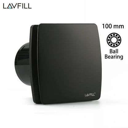 230V Duct 4" 100MM Wall Ceiling  Bathroom Axial  Ventilator Fan Ball Bearing Motor with Back Valve
