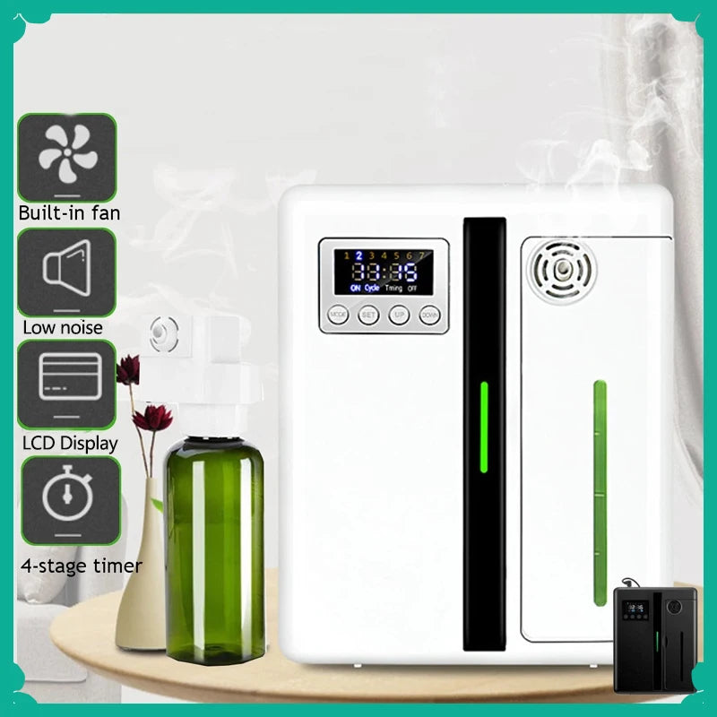 Smart Scent Machine Aroma Diffuser Wall Mounted Hotel 160ML Essential Oil Diffuser With Fan For Large Area Hotel Lobby Office