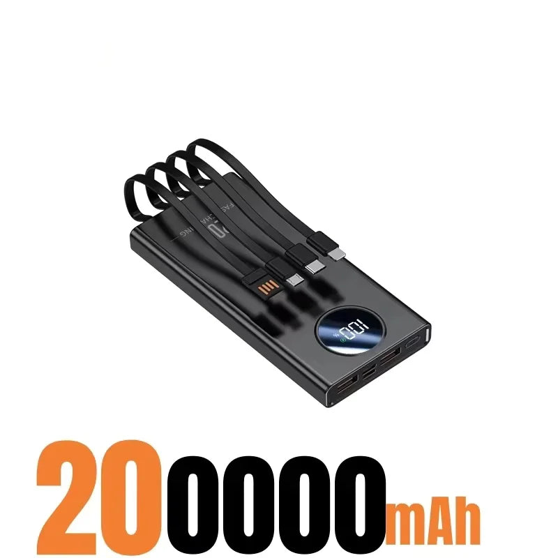 500000mAh Large Capacity Power Bank 120W Super Fast Charging With Portable Digital Display Supply For Various Phones
