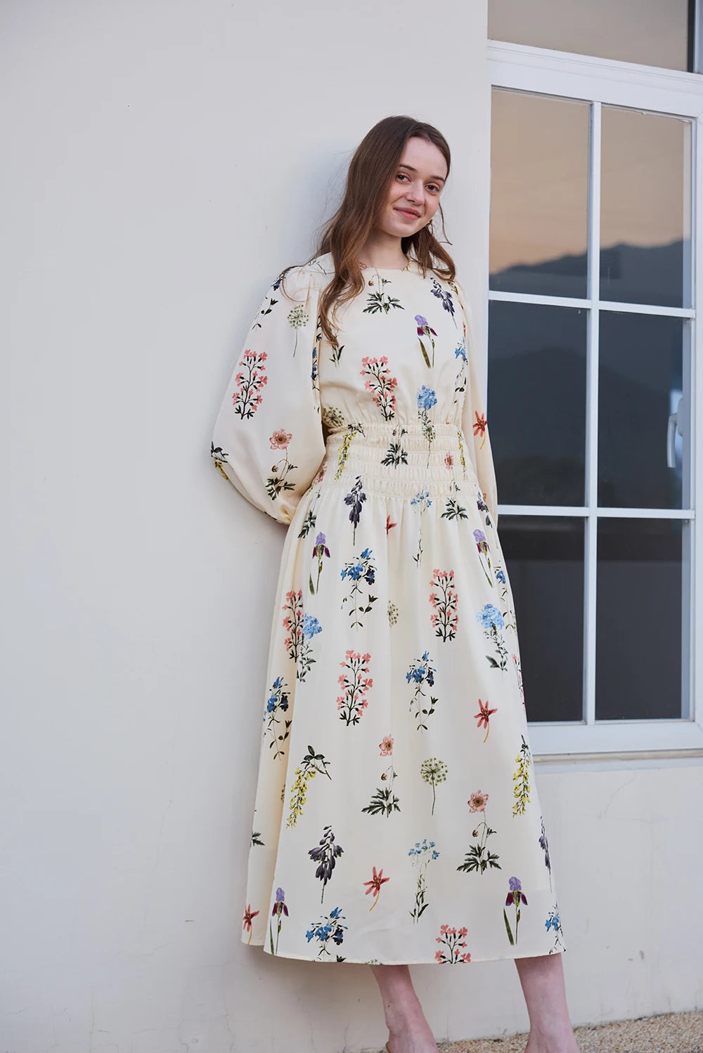 AP SS26 Women Smock Floral Dress Sweet Style