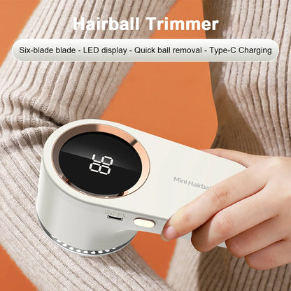 Electric Lint Remover Electric Pellet Fluff Remover Digital Display Debobbler Clothes Shaver Multifunction for Clothes Sweater