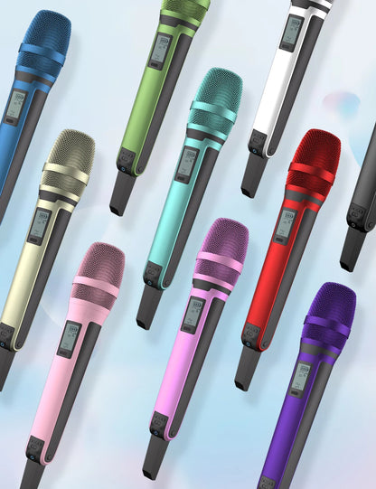 Karaoke Microphone G-MARK SKM9000 2 Channels Wireless UHF Frequency For Teaching Wedding Clear Stable Audio Transmission
