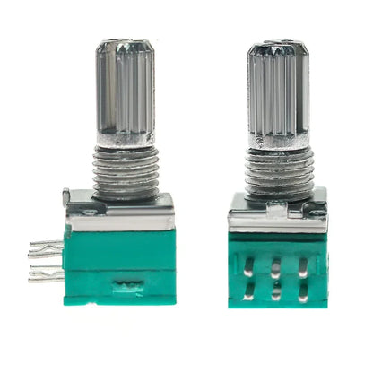 5PCS RK097NS RK097 Potentiometer B10K B5K B100K B1K B50K B20K 500K Shaft 15mm 6Pin Audio Amplifier Sealing Potentiometers Kit