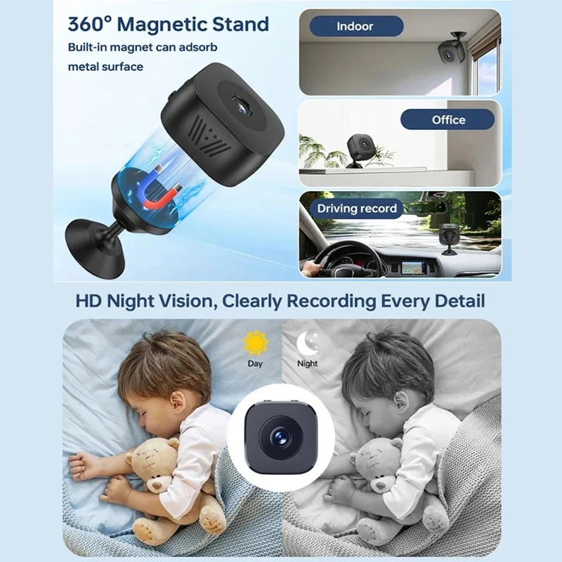Xiaomi 6K HD Mini WiFi Surveillance Security Camera with Two-Way Audio Motion Detection And Infrared Night Vision Cam 2026 New