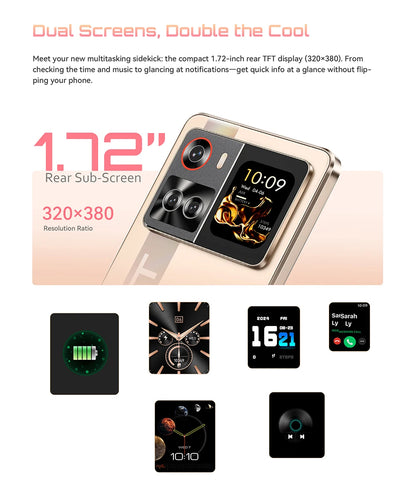 Smartphone 5G Cubot X100, Android 15, Dimensity 7025, 6nm, 2.5GHz,6.88-inch Screen,16GB(8+8),256GB, 64MP Camera, 5100mAh Battery