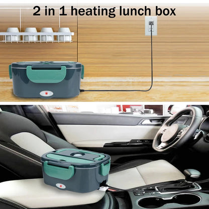 1.5L 60W Electric Portable Lunch Box Food Warmer – Leak-Proof Food Heater for Car or Home, Lunch Heating Microwave for Truckers
