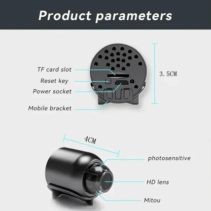 2026 New X5 Mini Camera 1080P Clear Night Vision Lightweight Portable Premium Cams Motion Detection Wireless Surveillance Camera