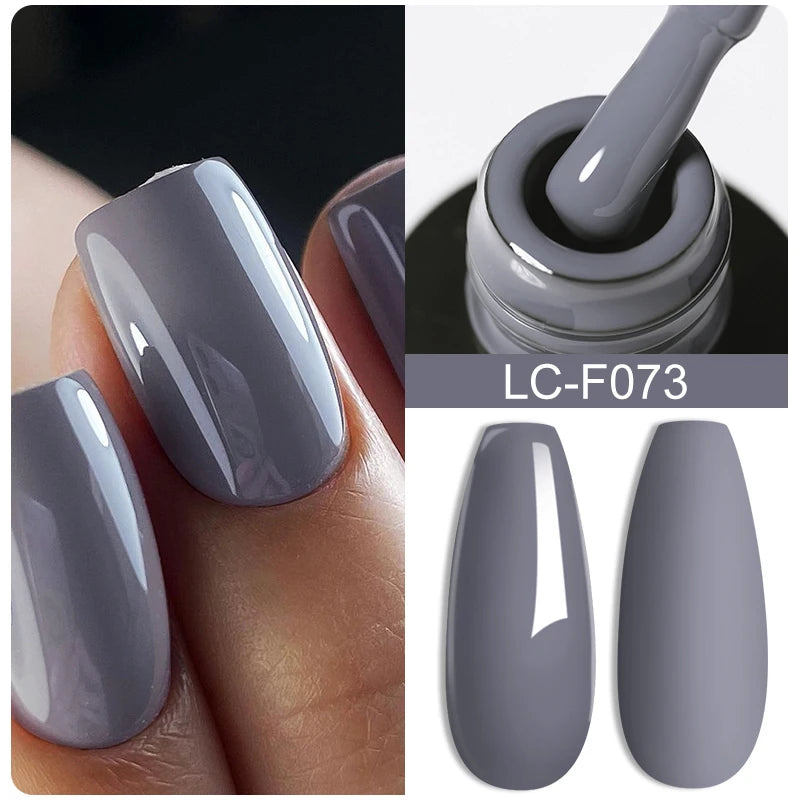 LILYCUTE 7ml White Color Gel Nail Polish Semi Permanent UV Gel Polish Gorgeous Full Coverage Soak Off UV LED Nail Gel Varnishes