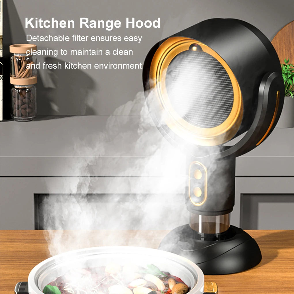 Portable Desktop Range Hood Cleaner Air Adjustable Ventilator Big Suction For Smoking Home Kitchen BBQ hot pot Smoking Machine