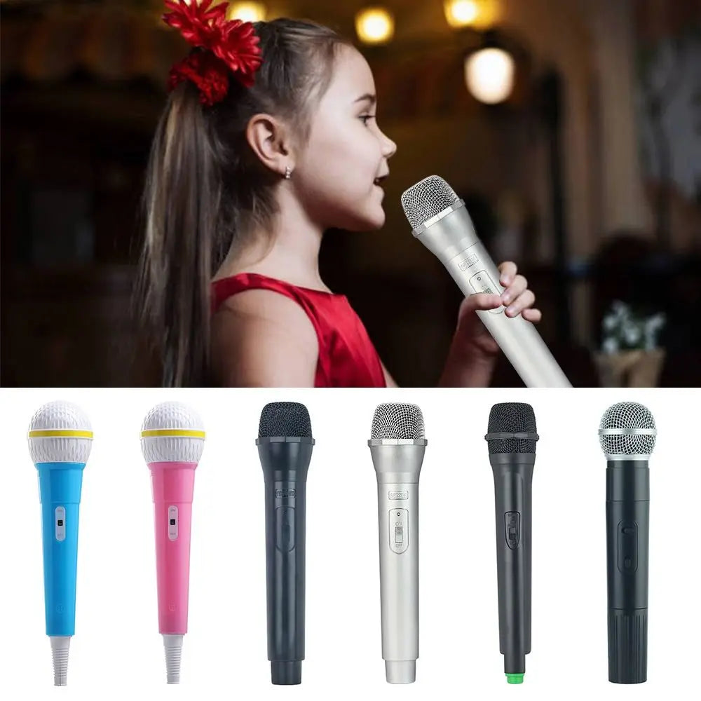 Party Practice Microphone Microphone Prop Simulate Speech Prop Toy Fake Microphone Karaoke Stage Costume Prop Microphone Play