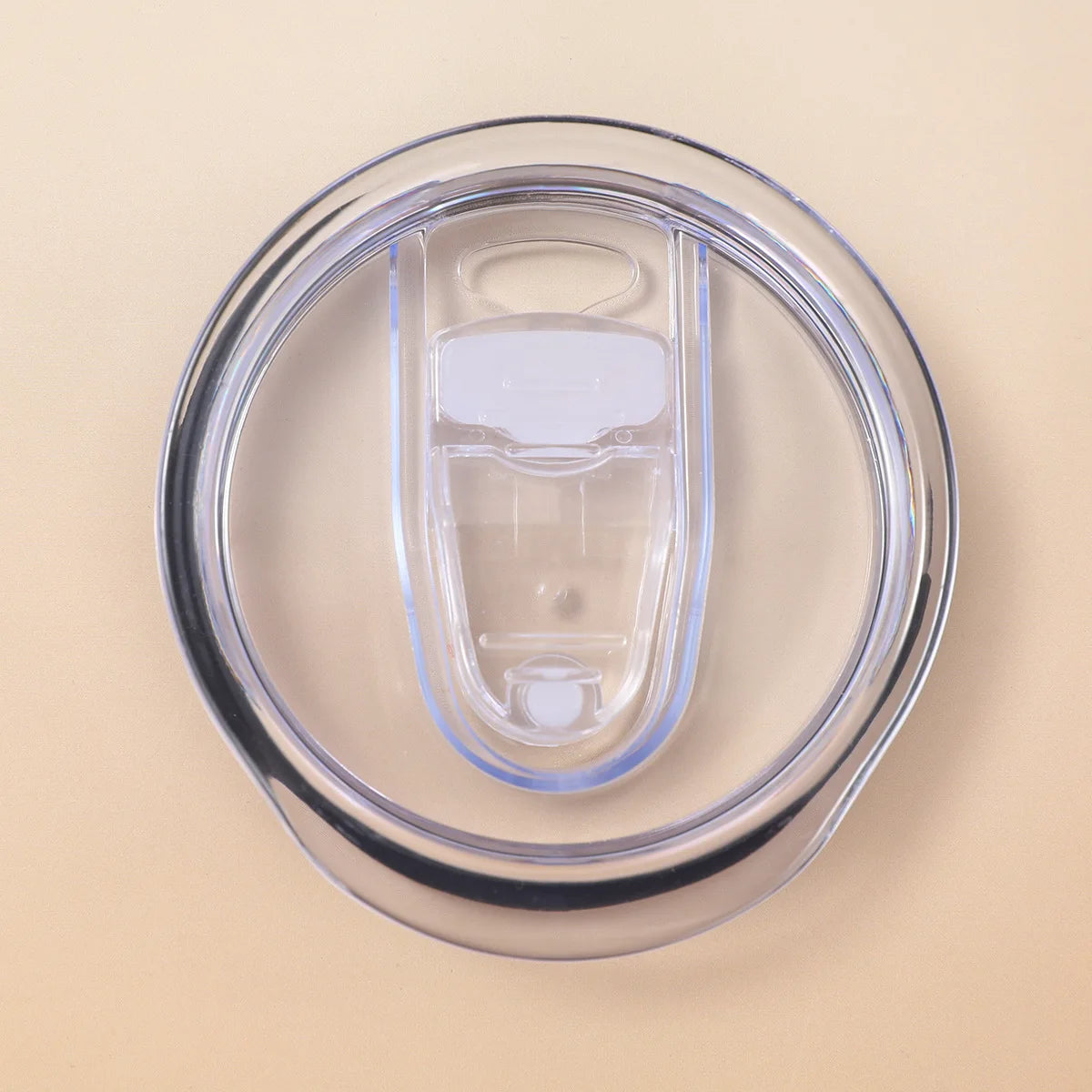 12oz 16oz 20oz 30oz Slim Straight Cup Push Lid Sealed Leak-proof Transparent Slide Lid Simple Car Cup Lid Wholesale Tapa De Taza