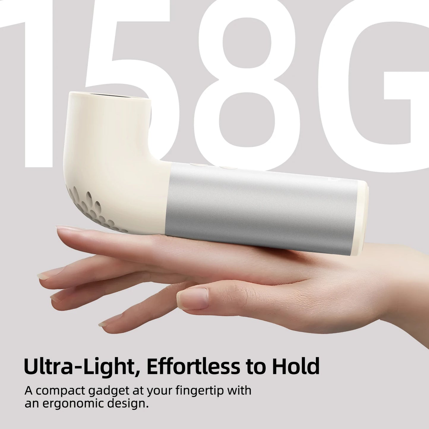 GOOJODOQ Mini 150G Ultra-light Water Pipe High-speed Fan 12M/s Uniquely stylish turbo fan Aluminum alloy handle