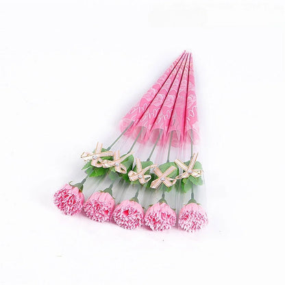 1PC Creative Mother's Day Gift Soap Carnation Bouquet Teacher's Day Single Flower Bouquet Scented Artificial Flower Home Decor