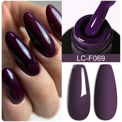 LILYCUTE 7ml White Color Gel Nail Polish Semi Permanent UV Gel Polish Gorgeous Full Coverage Soak Off UV LED Nail Gel Varnishes