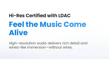 HAYLOU Flowbuds N55 Wireless Earbuds 54dB Adaptive ANC Bluetooth 6.0 LDAC Hi-Res Audio 6-Mic HD Call Earphones 40H Playback IPX5