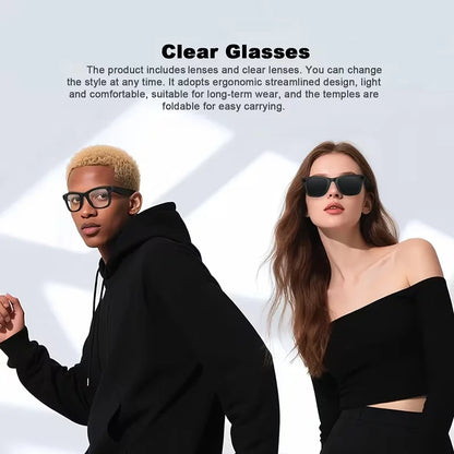 PEJE 2026New 800W Pixel Camera Smart Glasses Men Video Recording AI Photo Recognition Bluetooth Call Voice Translation Sunglasse