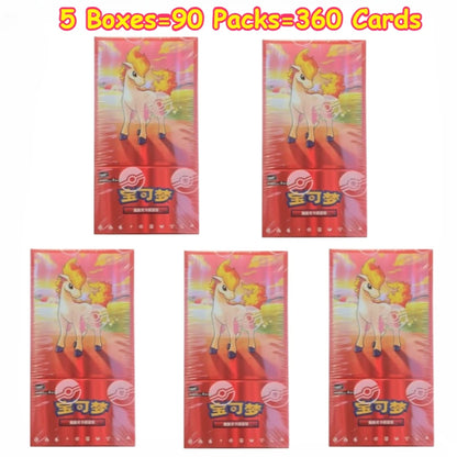 100%Original Pokemon Gem Pack Vol1 2 3 4 5 Cards Anime Pokemon PTCG Trading Gem Bag Cards Collected Toy Social Birthday Gift