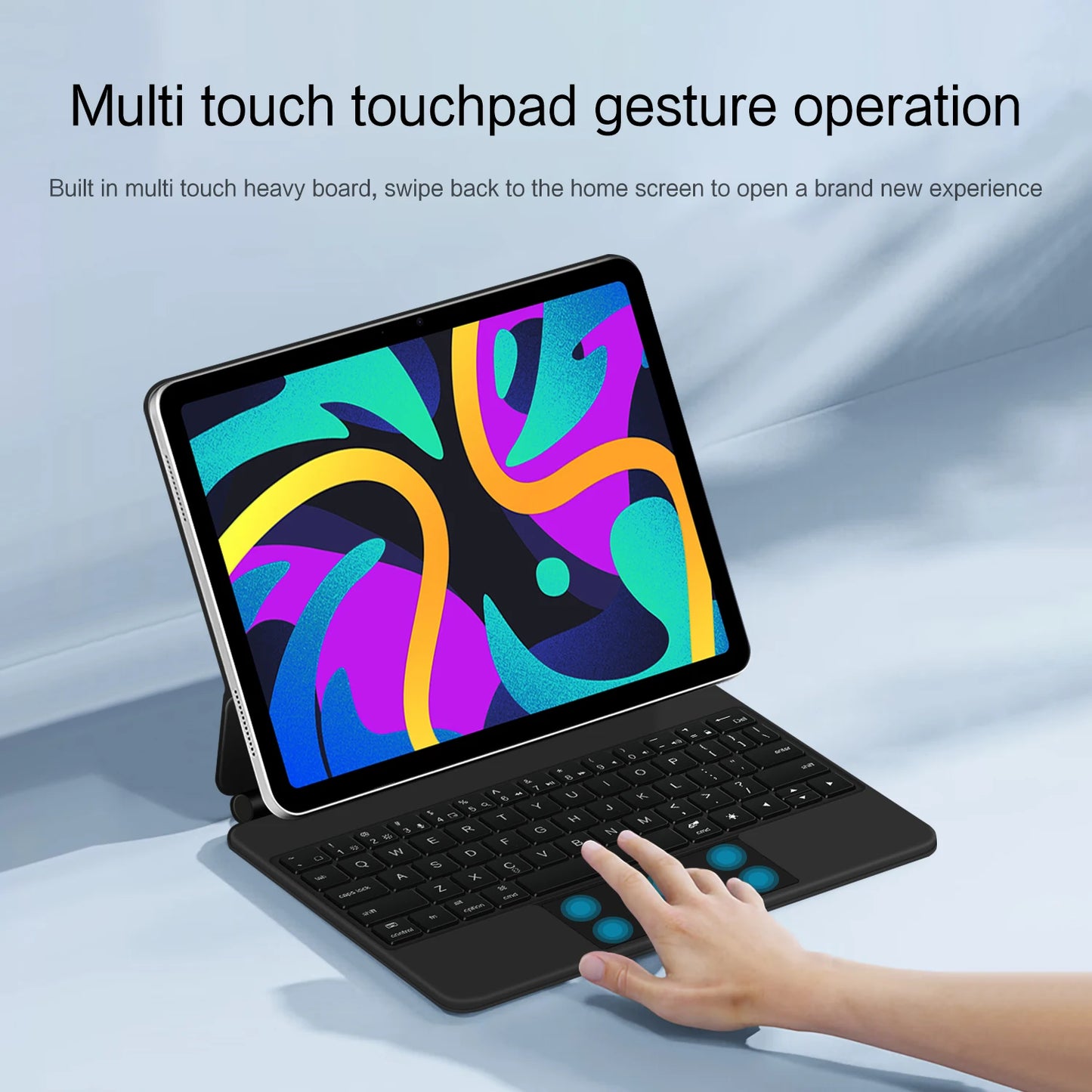 Keyboard Case For iPad A16 11 inch 2025 11th 10th generation Magic Smart Cover Folio Magnetic A3354 A3355 Multi-touch Backlight