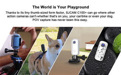 SJCAM C100 Plus Action Camera 4K 30M Waterproof 2.4G WiFi Action Sport action cam EIS bicycle helmet motorcycles