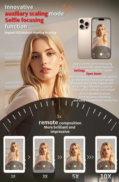 Mobile phone magnetic projection device, rear - high - definition self - shooting, wireless projection is extremely convenient