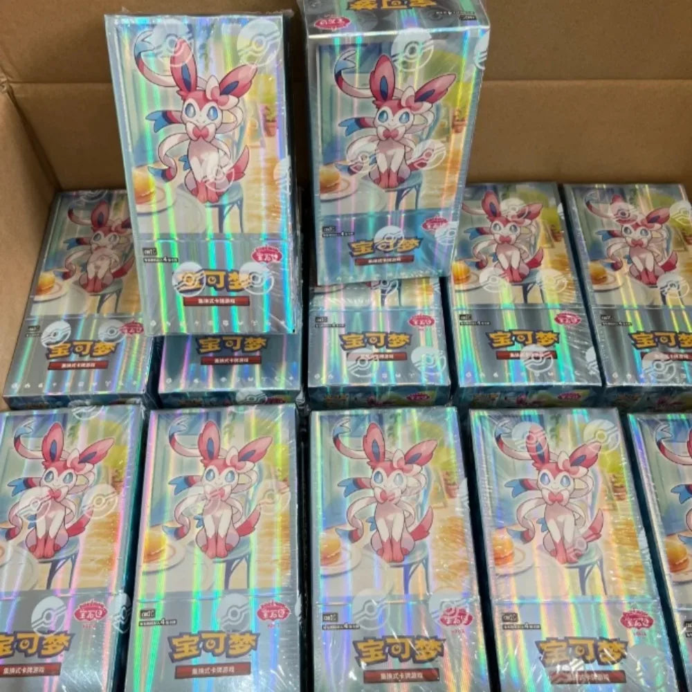 100%Original Pokemon Gem Pack Vol1 2 3 4 5 Cards Anime Pokemon PTCG Trading Gem Bag Cards Collected Toy Social Birthday Gift