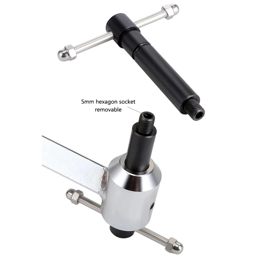 TOOPRE Bicycle Rear Derailleur Hanger Alignment Gauge Aluminium Alloy Straighten Tool for Mountain Road Bike 20-29'' Wheel