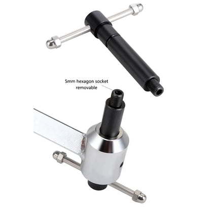 TOOPRE Bicycle Rear Derailleur Hanger Alignment Gauge Aluminium Alloy Straighten Tool for Mountain Road Bike 20-29'' Wheel