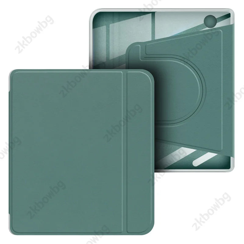 Magnetic Detachable for KOBO Libra Colour/Libra 2 N428 N418 7'' Ebook Case 360° Rotatable 2-in-1 Acrylic PU Leather Stand Cover