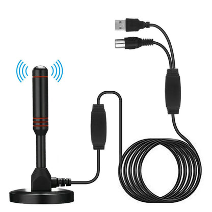 HDTV Antenna with Amplifier VHF/UHF dab Receiver DVB-T DVB-T2 Free View Indoor Smart TV Antenna