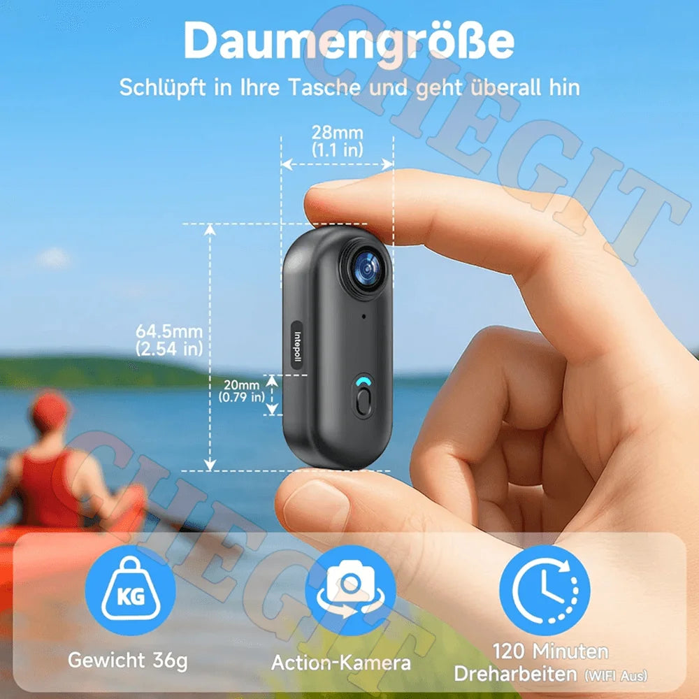4K WiFi HD POV Magnetic Mini Action Camera Wireless Pocket Video Vlog Cam Helmet Motorcycle Bicycle Sports Holder Mount Recorder
