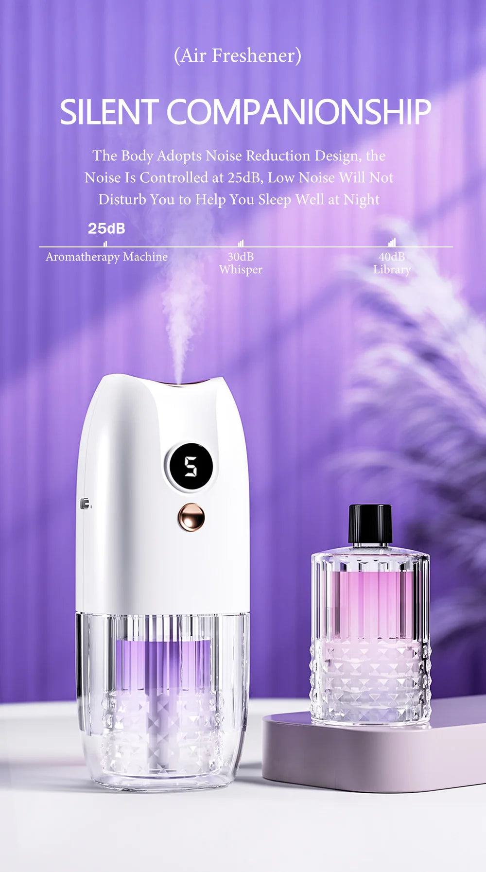 Multifunctional rechargeable portable essential oil diffuser Multiple aroma aromatherapy essential oils can be used in home cars