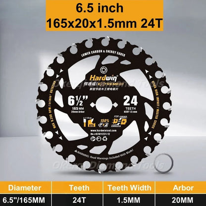 4/5/5.5/6/6.5/7.25 Inch Energy Saving Lithium Saw Blades Energy Efficient Lithium Wood Cutting Circular Saw Blade Woodworking