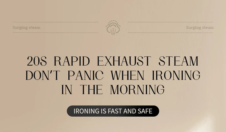 110V/220V Handheld Steam Iron Foldable Garment Steamer 1200W Power Portable 4 Speed Steamer Touch Screen Rotary Electric Iron