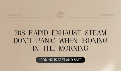 110V/220V Handheld Steam Iron Foldable Garment Steamer 1200W Power Portable 4 Speed Steamer Touch Screen Rotary Electric Iron