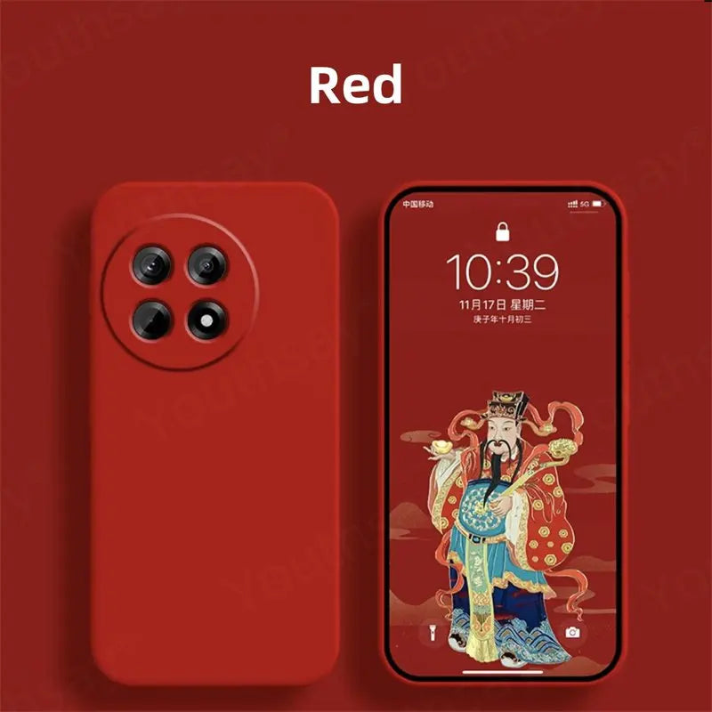 For Oneplus 13R Liquid Silicone Case Oneplus 13R Cover Fundas Coque Soft TPU Camera Protector Phone Case Oneplus 13R