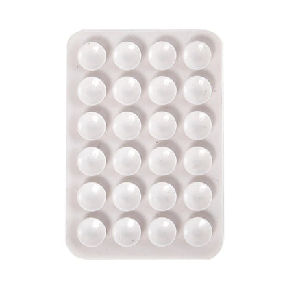 Double Side Silicone Suction Pad For Mobile Phone Fixture Suction Cup Backed Adhesive Silicone Rubber Sucker Pad For Fixed Pad