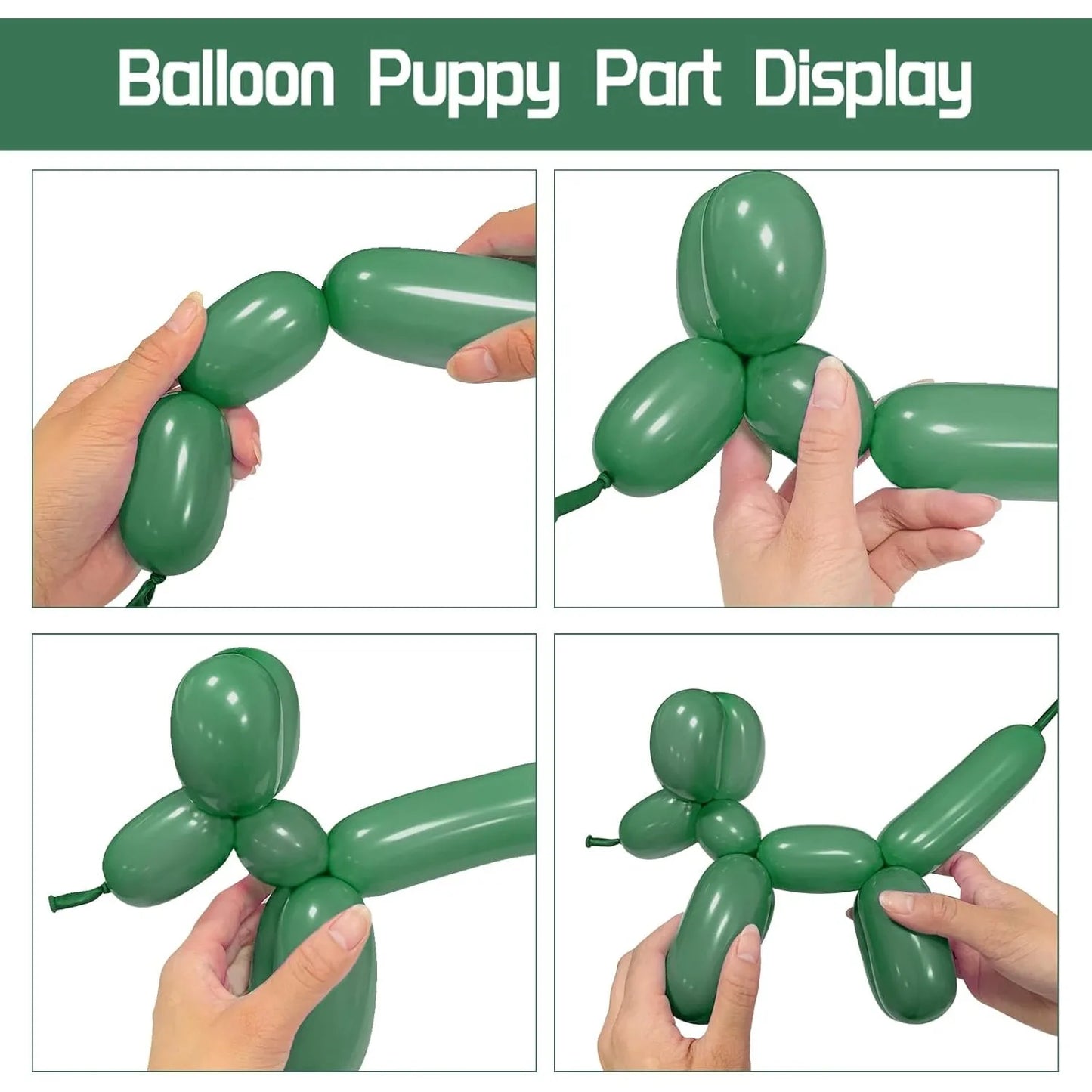 100pcs Thickening Long Balloons for Tying Arch Twisting Latex Modeling Skinny Birthday Balloon for Kids Party Wedding Decoartion