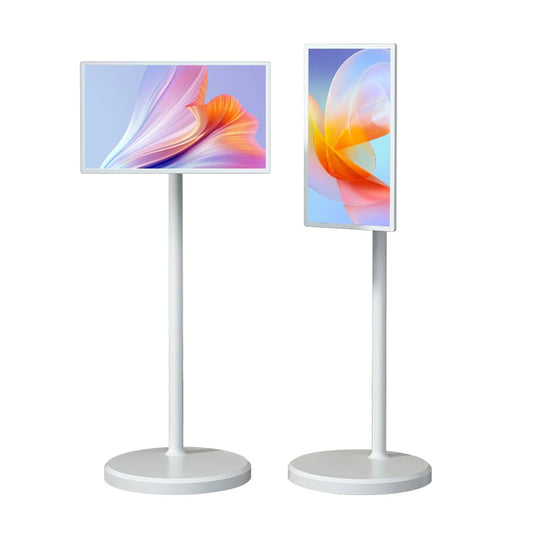 21.5/32 Inch Touch Monitor Android 12 Camping Touch Tv Full Movable Portable Tv Monitor Display Floor Standing Smart Tv