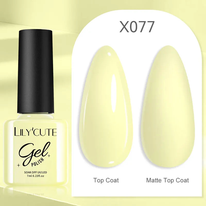 LILYCUTE 7ml Brown Red Purple Nail Gel Polish Coffee Color Series Semi Permanent UV Gel Soak off Nail Gel Varnishes For Nail Art