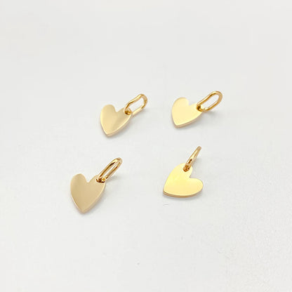 eManco Mother's Day Blank Heart Charms Stainless Steel Mirror Polished Pendant Making DIY Necklace Bracelet 48 Hour Shipping