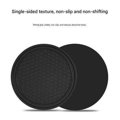 2 pcs Black Car Auto Cup Holder Anti Slip Insert Coasters Pads Interior Accessories For Most Cups Accessories