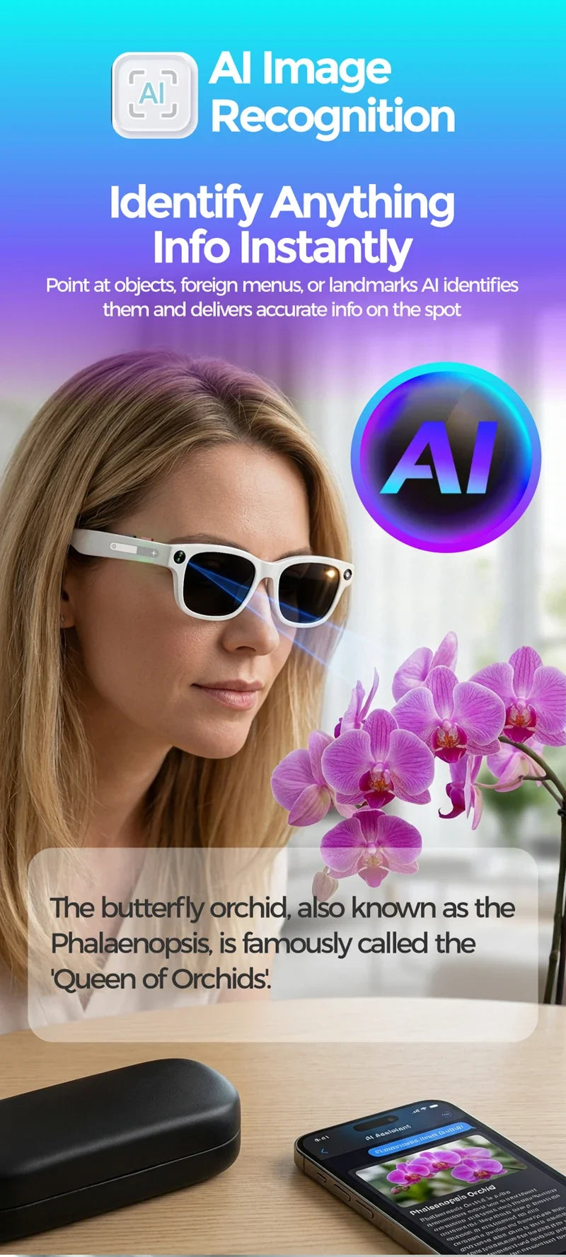 Xiaomi 4K AI Camera Glasses 800MP Multifunctional Photochromic Smart Glasses Bluetooth Calling Photo Video Music Translation New