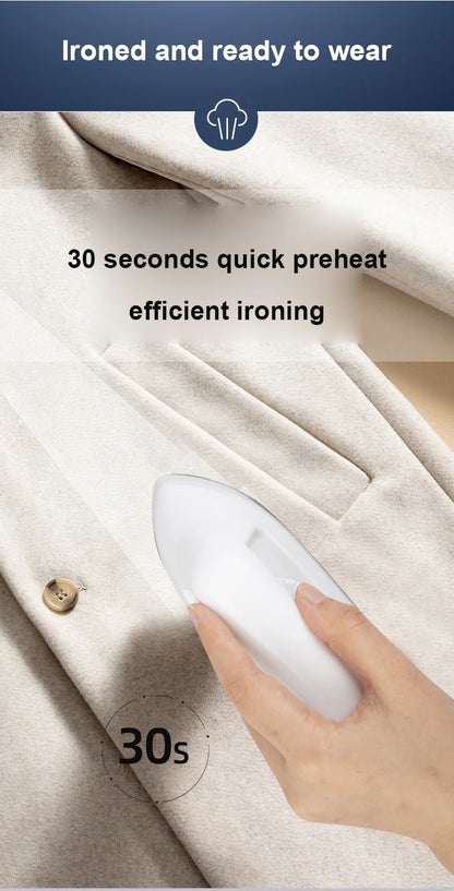 Portable Handheld Iron Lightweight Wrinkle Removing Iron for travel Non-stick Multifunctional Dry Iron Temperature adjustable