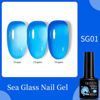 LILYCUTE 7ml White Color Gel Nail Polish Semi Permanent UV Gel Polish Gorgeous Full Coverage Soak Off UV LED Nail Gel Varnishes