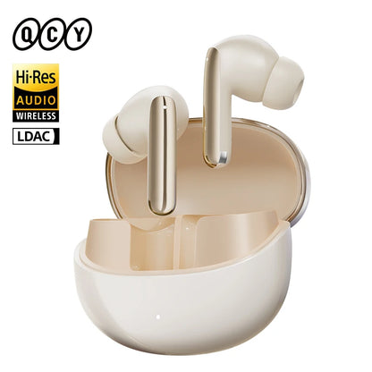 QCY MeloBuds Pro ANC Bluetooth 5.3 Earphones Wireless 46dB Hybrid ANC Hi-Res LDAC Earbuds 6 Mic Headphones 34H in-Ear Detection