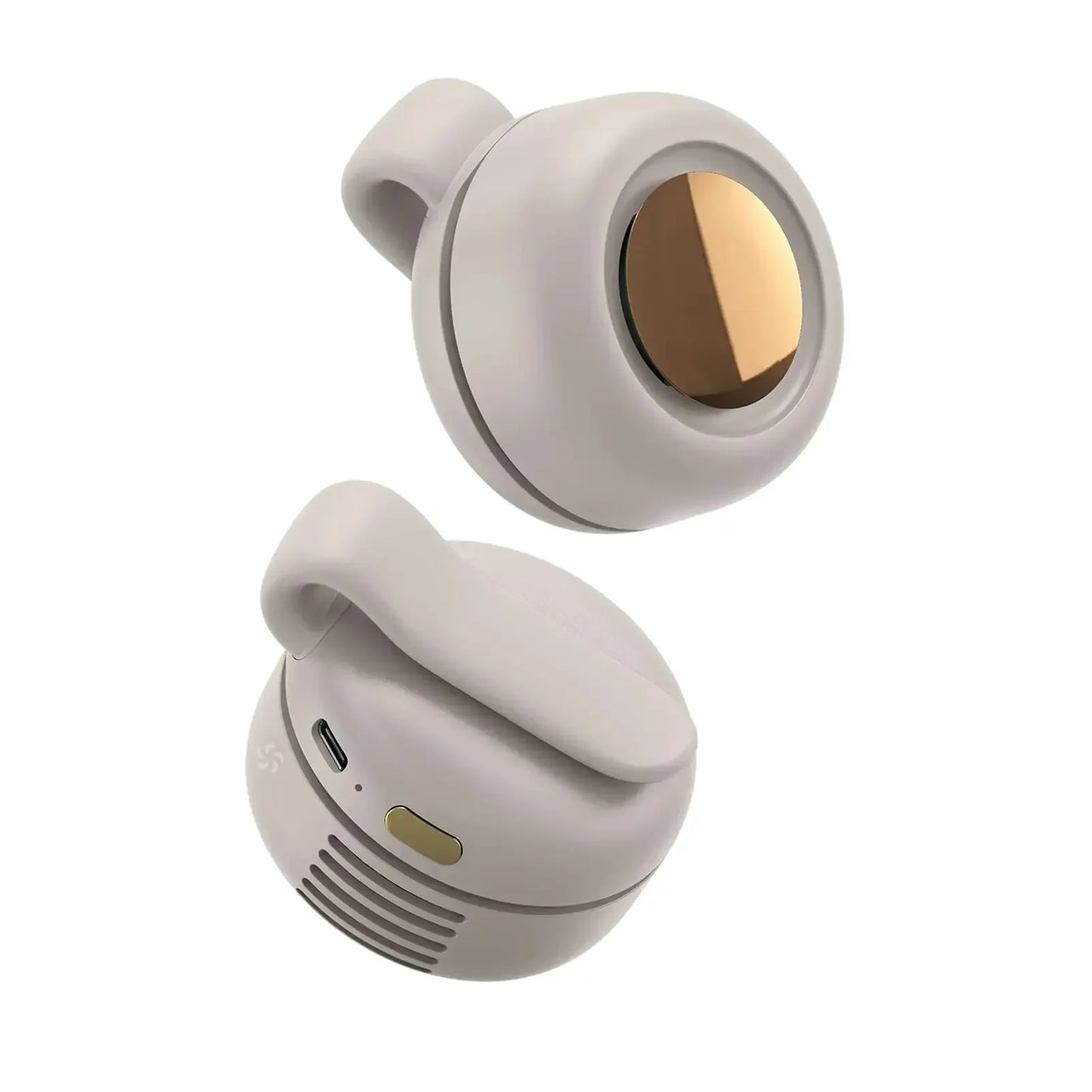 MF019 Mini Whirlwind Portable Snap On Charging Fan Waist Clip Mini Whirlwind Fan 3-Speed Handsfree Silent Strong Wind 2026 New