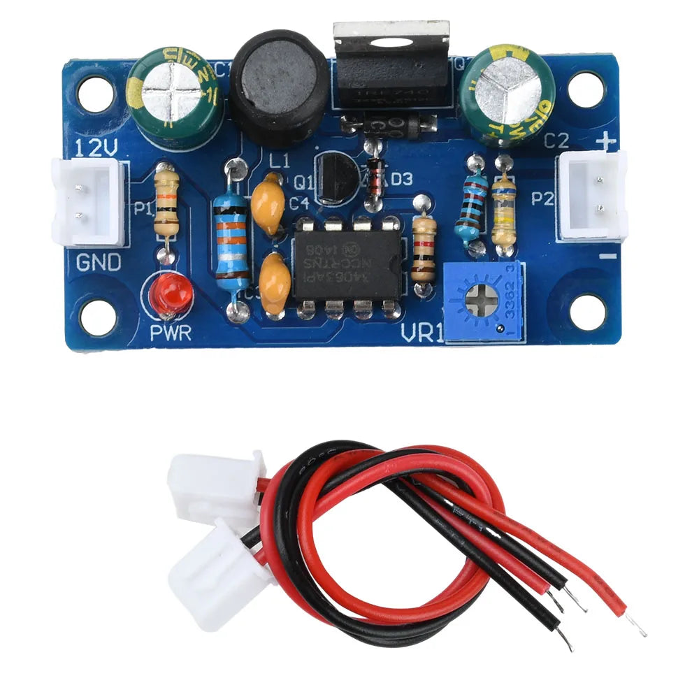 MC34063 Nixie Tube Booster DC 9-12V TO 80-380V 160V 170V Boost Converter High Voltage Power 6E2 6E1 6E5 Glow Clock Magic Eye