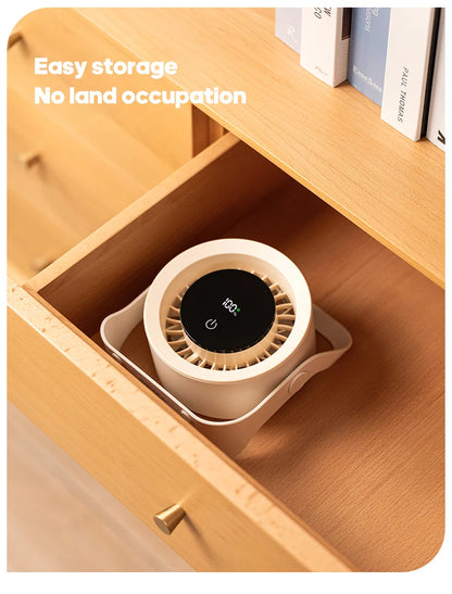 4000mAh Outdoor Desktop Fan Angle Adjustable 100 Speeds Wall Mount Portable Fan With Remote Control and Touch Screen Cooling Fan