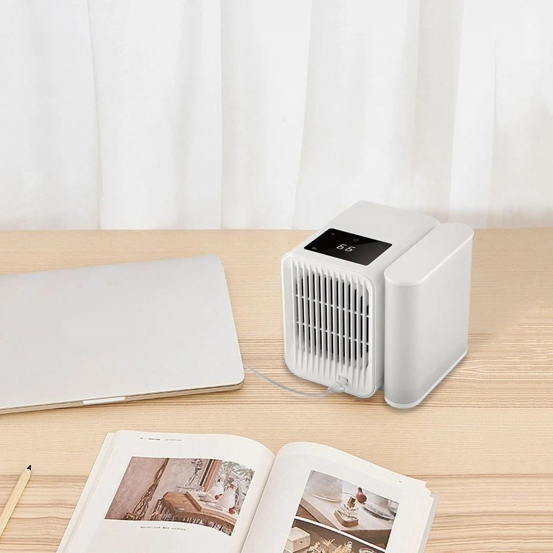 Portable Microhoo Mini Air Conditioner 1000ML Fan Cooler Aromatherapy Essential Oil Diffuser Fast Cooling Humidifier Household