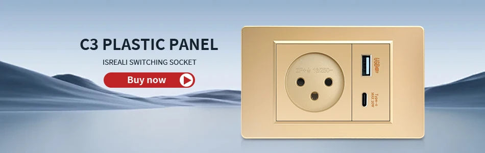 DELEFU White Retardant PC Israel USB Type C Fast Charging Wall Socket Light Tuya Wifi Smart Switch Sat TV Tel Doorbell Curtain